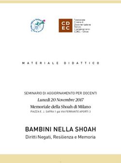BAMBINI NELLA SHOAH Diritti Negati, Resilienza e Memoria - Luned&igrave; 20 Novembre 2017 - Fondazione CDEC