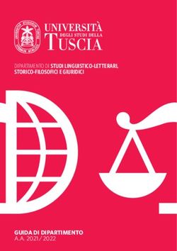 DIPARTIMENTO DI STUDI LINGUISTICO-LETTERARI, STORICO-FILOSOFICI E GIURIDICI - GUIDA DI DIPARTIMENTO A.A. 2021 / 2022