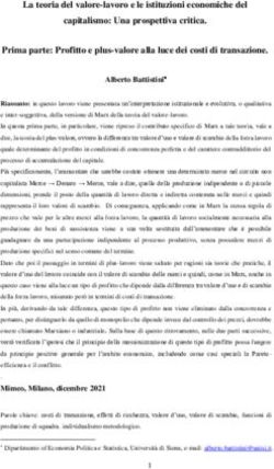La teoria del valore-lavoro e le istituzioni economiche del capitalismo: Una prospettiva critica. Prima parte: Profitto e plus-valore alla luce ...