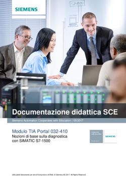 Documentazione didattica SCE - Siemens Automation Cooperates with Education | 05/2017