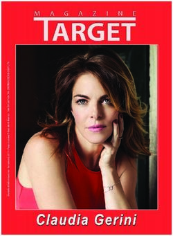 Target - SETTEMBRE 2017.qxp_Layout 1 25/09/17 11:24 Pagina 1 - Target Magazine Online