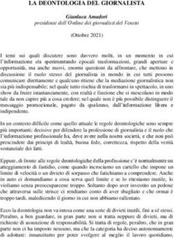 LA DEONTOLOGIA DEL GIORNALISTA