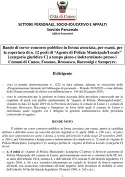 SETTORE PERSONALE, SOCIO-EDUCATIVO E APPALTI - Servizio Personale - Comune di Cuneo