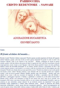 PARROCCHIA CRISTO REDENTORE - SASSARI - ADORAZIONE EUCARISTICA GIOVED&Igrave; SANTO