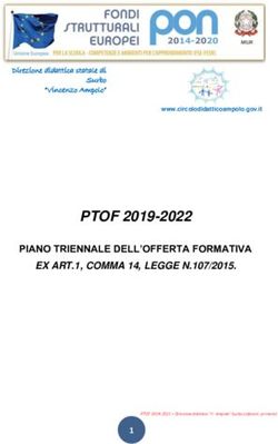 PTOF 2019-2022 PIANO TRIENNALE DELL'OFFERTA FORMATIVA - EX ART.1, COMMA 14, LEGGE N.107/2015.