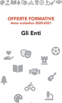 Gli Enti OFFERTE FORMATIVE - Anno scolastico 2020-2021 - Comune di Prato