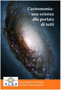 L'astronomia: una scienza alla portata di tutti - Associazione Livornese Scienze Astronomiche - alsa