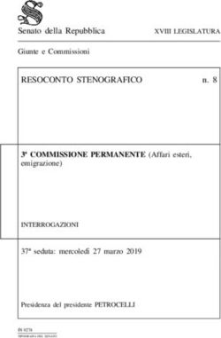 RESOCONTO STENOGRAFICO - Senato della Repubblica
