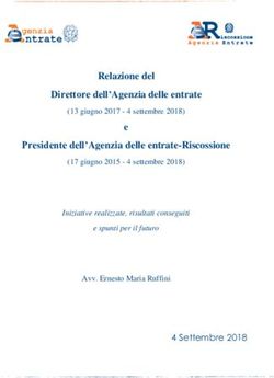 Relazione del Direttore dell'Agenzia delle entrate