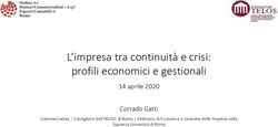 L'impresa tra continuità e crisi: profili economici e gestionali - 14 aprile 2020 Corrado Gatti - ODCEC Roma