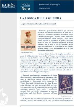 LA LOGICA DELLA GUERRA - Settimanale di strategia - Kairos