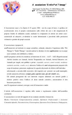 Associazione "Smile Pet Therapy"