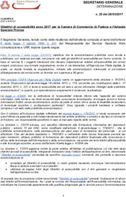 SEGRETARIO GENERALE DETERMINAZIONE - n. 25 del 28/03/2017 - Padova Promex