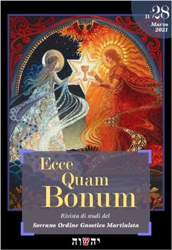 Bonum Ecce Quam - SOVRANO ORDINE GNOSTICO MARTINISTA