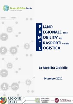 IANO EGIONALE della OBILITA' dei RASPORTI e della - La Mobilit&agrave; Ciclabile