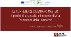 LE COMPETENZE DIVENTANO MASTER: il perché di una scelta e il modello di Alta Formazione della Lombardia Eloisa Cianci Coordinatrice didattica ...