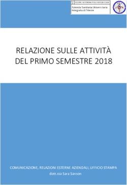 RELAZIONE SULLE ATTIVIT&Agrave; DEL PRIMO SEMESTRE 2018 - COMUNICAZIONE, RELAZIONI ESTERNE AZIENDALI, UFFICIO STAMPA dott.ssa Sara Sanson - Azienda ...