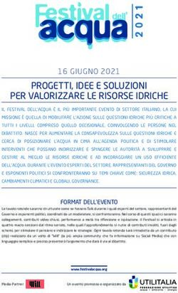 PROGETTI, IDEE E SOLUZIONI PER VALORIZZARE LE RISORSE IDRICHE - Festival dell'Acqua