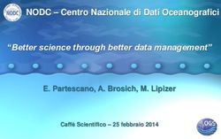 NODC - Centro Nazionale di Dati Oceanografici - "Better science through better data management"