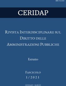 RIVISTA INTERDISCIPLINARE SUL DIRITTO DELLE AMMINISTRAZIONI PUBBLICHE - Estratto FASCICOLO - CERIDAP