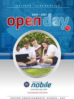 2020 2021 CENTRO ADDESTRAMENTO: EUROPA USA la tua passione, il tuo futuro - Istituto Comprensivo "Via Dal Verme"