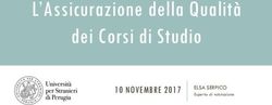 L'Assicurazione della Qualità dei Corsi di Studio - 10 NOVEMBRE 2017 ELSA SERPICO - UnistraPG