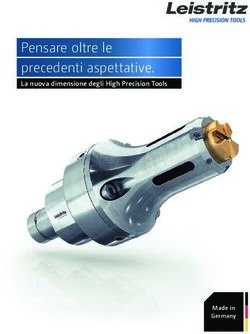 Pensare oltre le precedenti aspettative - La nuova dimensione degli High Precision Tools - Leistritz Pumpen ...