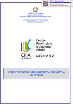 PIANO TRIENNALE DELL'OFFERTA FORMATIVA 2019-2022 - CPIA Legnano