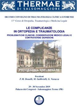 LE COMPLICANZE IN ORTOPEDIA E TRAUMATOLOGIA - SIOT