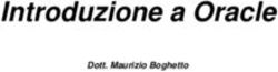 Introduzione a Oracle - Dott. Maurizio Boghetto