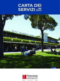 CARTA DEI SERVIZI 2020 - Toscana Aeroporti