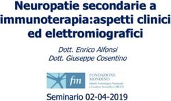 Neuropatie secondarie a immunoterapia:aspetti clinici ed elettromiografici - Seminario 02-04-2019