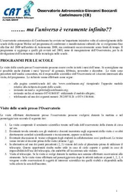 Ma l'universo è veramente infinito?? - Osservatorio Astronomico di Castelmauro