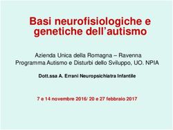 Basi neurofisiologiche e genetiche dell'autismo