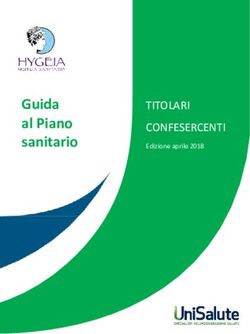 Guida al Piano sanitario - TITOLARI CONFESERCENTI Edizione aprile 2018 - Confesercenti Nazionale