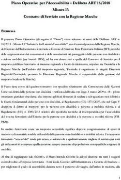 Piano Operativo per l'Accessibilità - Delibera ART 16/2018 Misura 13 Contratto di Servizio con la Regione Marche