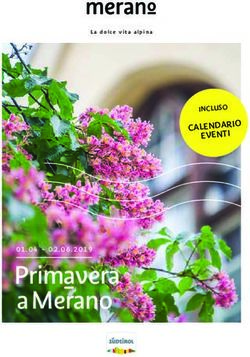 Primavera a Merano CALENDARIO EVENTI - INCLUSO