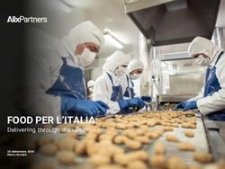 FOOD PER L'ITALIA: Delivering through disruption