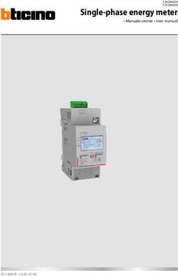 Single-phase energy meter - Manuale utente User manual - BTicino