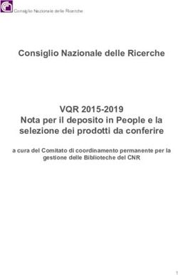 Consiglio Nazionale delle Ricerche - VQR 2015-2019 Nota per il deposito in People e la selezione dei prodotti da conferire a cura del Comitato di ...