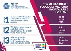 CORSO NAZIONALE SCUOLA DI MEDICINA BASATA SULLE EVIDENZE