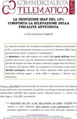 LA DEDUZIONE IRAP DEL 10% COMPORTA LA RILEVAZIONE DELLA FISCALIT&Agrave; ANTICIPATA
