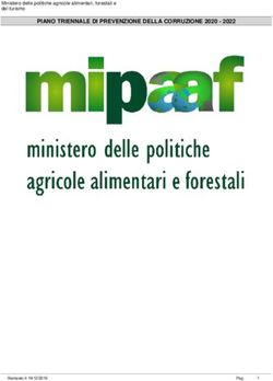 PIANO TRIENNALE DI PREVENZIONE DELLA CORRUZIONE 2020 2022 - Mipaaf