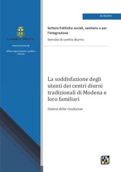Soddisfazione degli i centri diurni tradizionali di Modena loro familiari