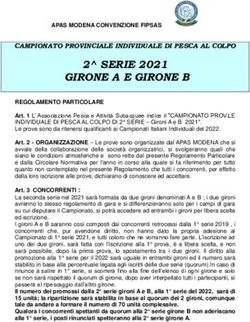 GIRONE A E GIRONE B 2 SERIE 2021 - CAMPIONATO PROVINCIALE INDIVIDUALE DI PESCA AL COLPO - Fipsas pesca Modena