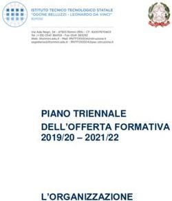 PIANO TRIENNALE DELL'OFFERTA FORMATIVA 2019/20 - 2021/22 L'ORGANIZZAZIONE - ITTS