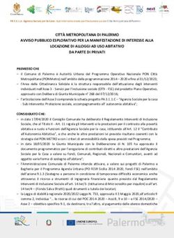 CITT&Agrave; METROPOLITANA DI PALERMO AVVISO PUBBLICO ESPLORATIVO PER LA MANIFESTAZIONE DI INTERESSE ALLA LOCAZIONE DI ALLOGGI AD USO ABITATIVO DA PARTE ...