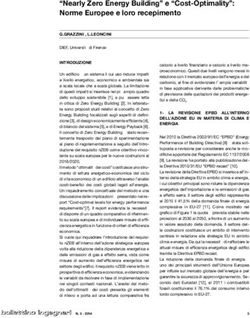 "Nearly Zero Energy Building" e "Cost-Optimality": Norme Europee e loro recepimento