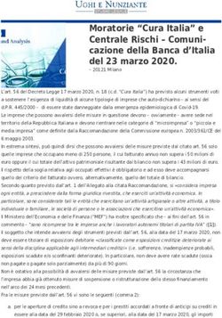 Moratorie "Cura Italia" e Centrale Rischi - Comuni-cazione della Banca d'Italia del 23 marzo 2020.
