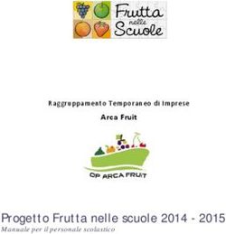 Progetto Frutta nelle scuole 2014 2015 - Manuale per il personale scolastico Arca Fruit